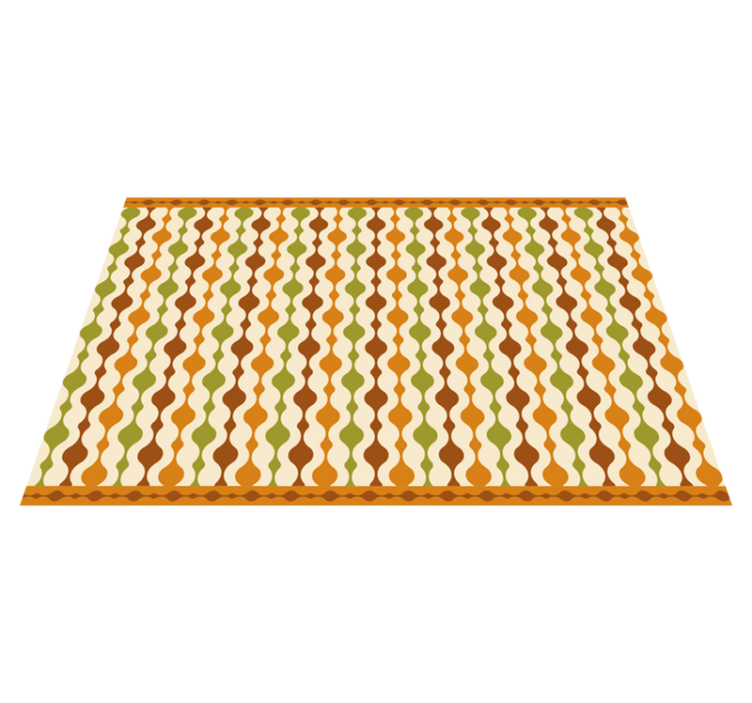 Textured placemats with a colorful curvy design - TenStickers