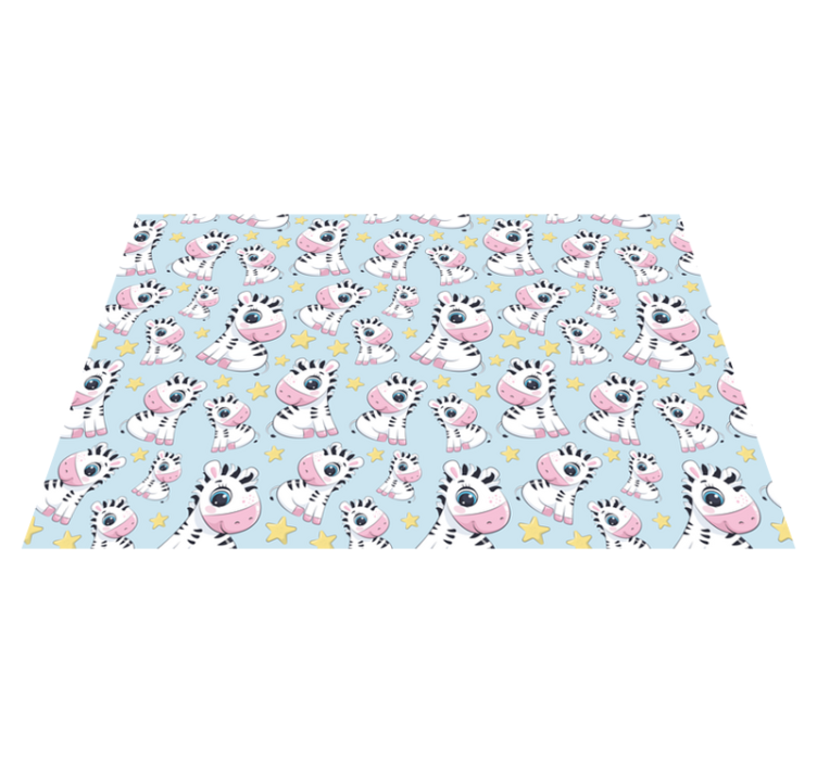 Children placemats with cute zebra design - TenStickers