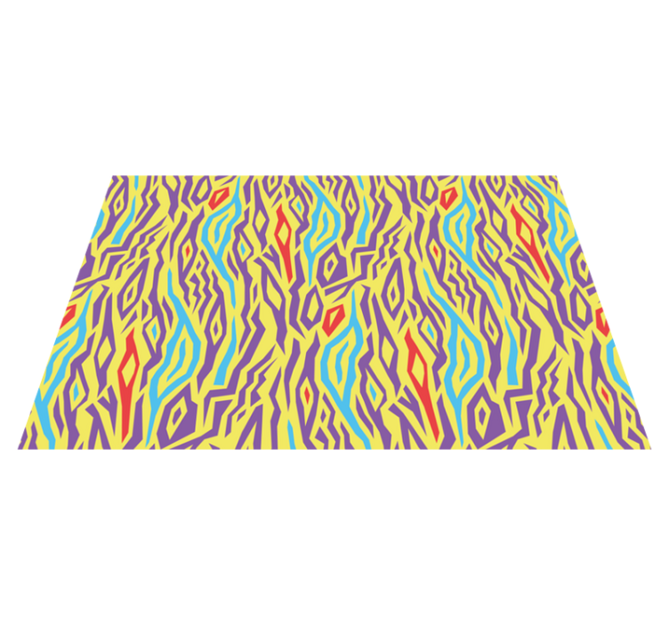 Textured placemats in vibrant abstract design - TenStickers