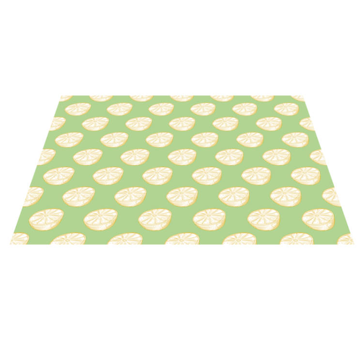 Green and Yellow Lemon citrus placemats - TenStickers