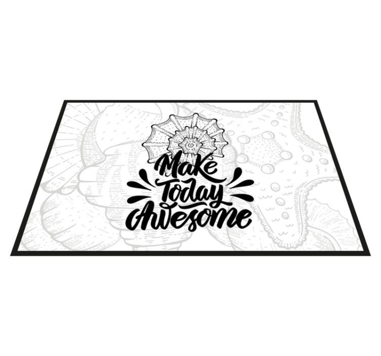 Placemats with quote make today amazing - TenStickers