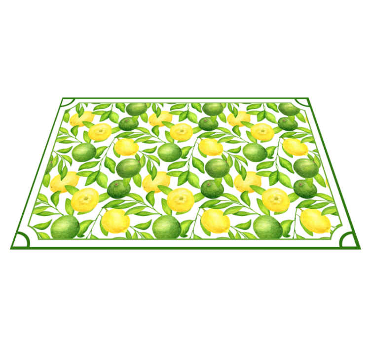 MANTEL Lemons and Limes frame citrus placemats - TenStickers