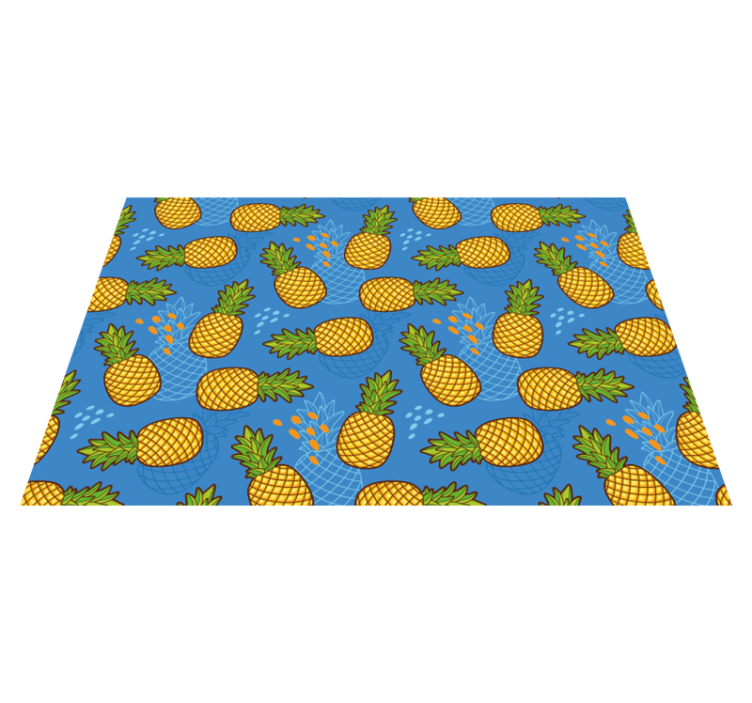 Original placemats pineapple pattern design - TenStickers