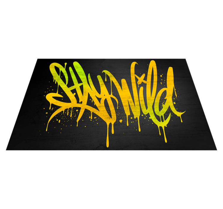 Placemats with quote stay wild script - TenStickers