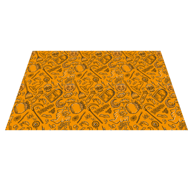 Halloween placemats with creepy halloween designs - TenStickers