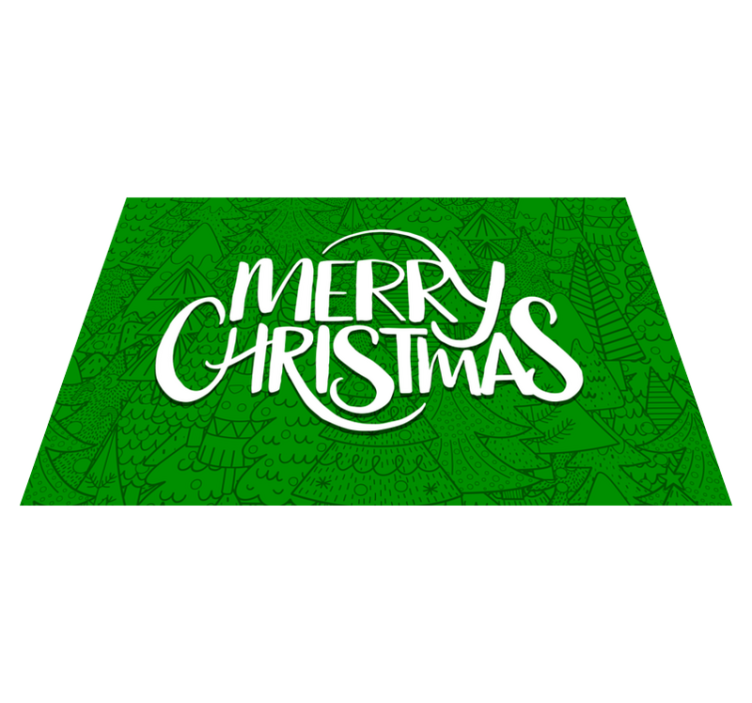 Christmas placemats with merry holiday wishes - TenStickers