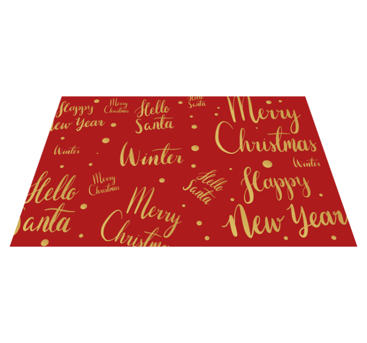 Christmas placemats with cheerful greeting designs - TenStickers