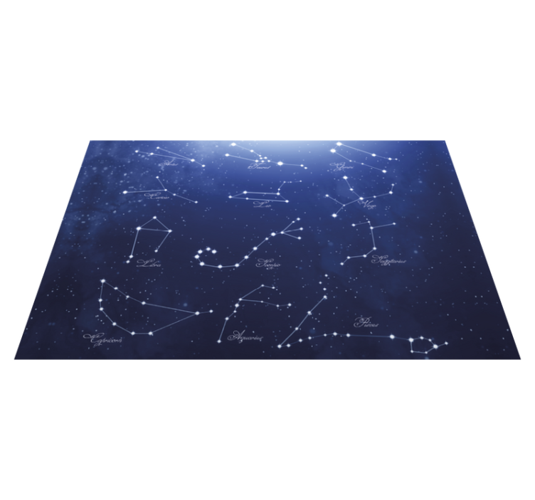 Placemat with quote constellation star map - TenStickers