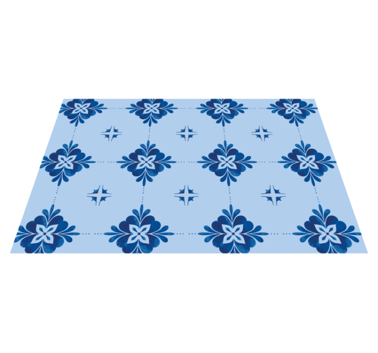 Textured placemats blooming print table cover - TenStickers
