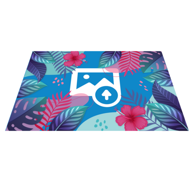 Original placemats colorful tropical leaves - TenStickers