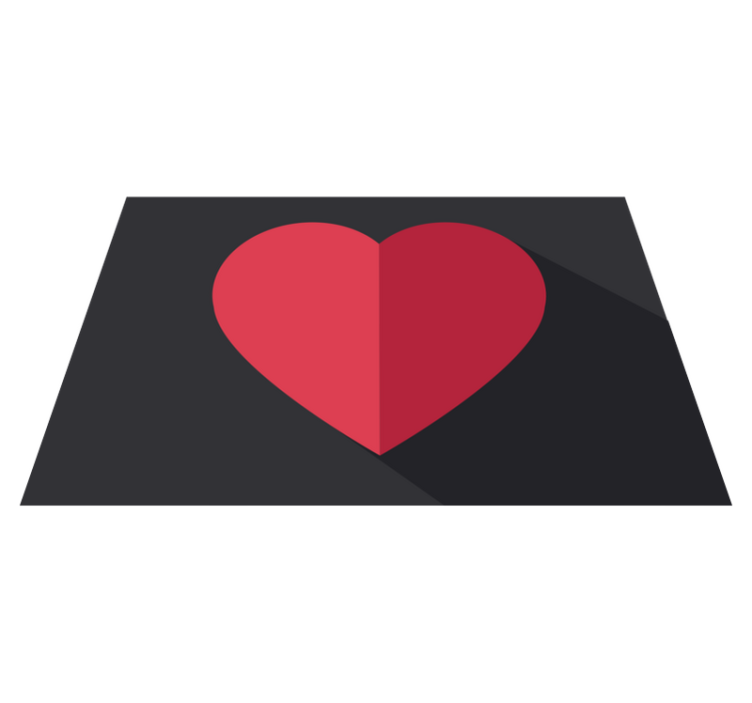 Original placemats heart shape design - TenStickers