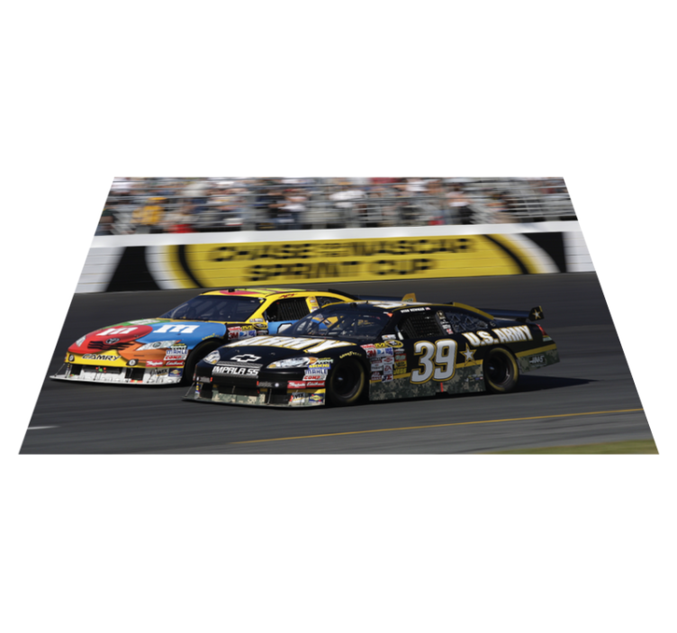 Racing car action placemats for home - TenStickers
