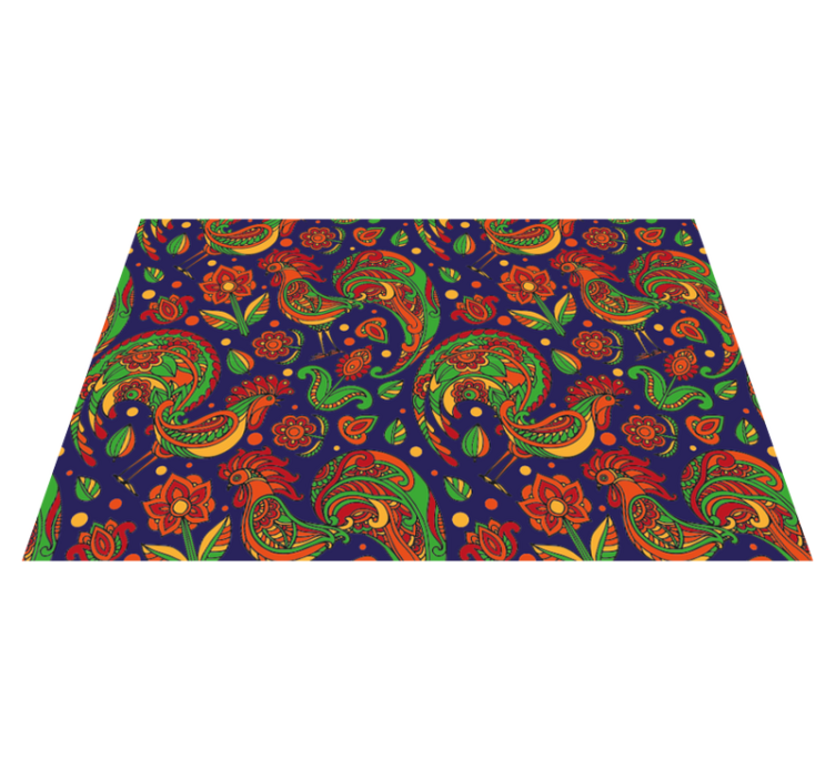 Original placemats with lively floral designs - TenStickers