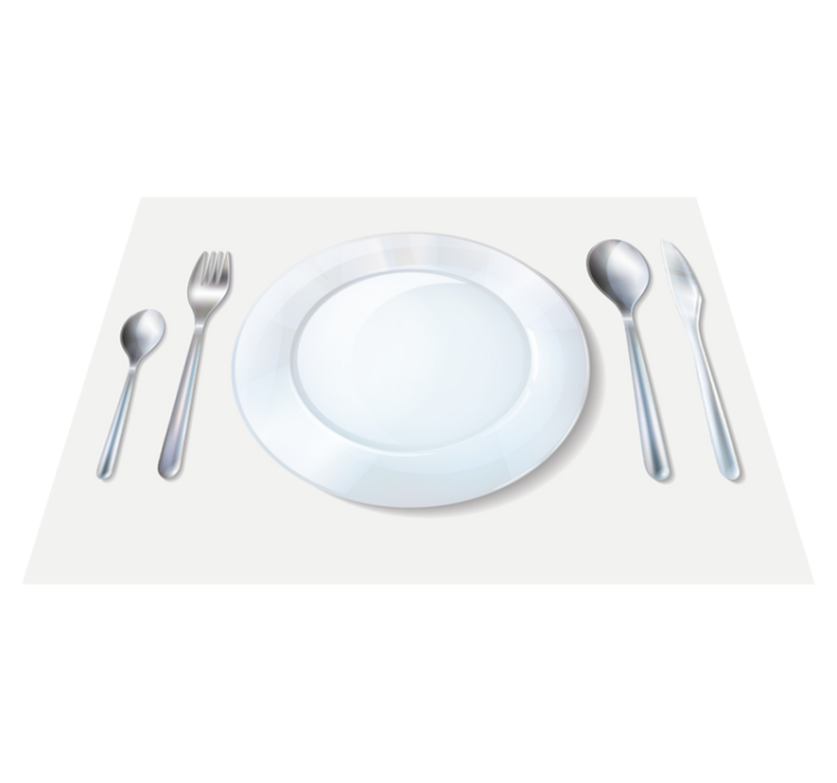 Modern placemats for an elegant table setting - TenStickers