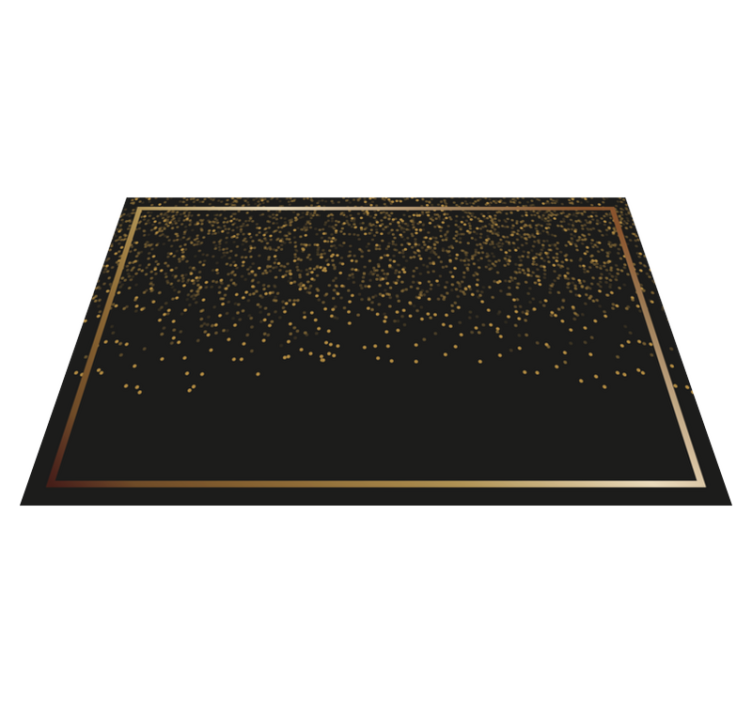 Elegant black glitter elegant placemats - TenStickers