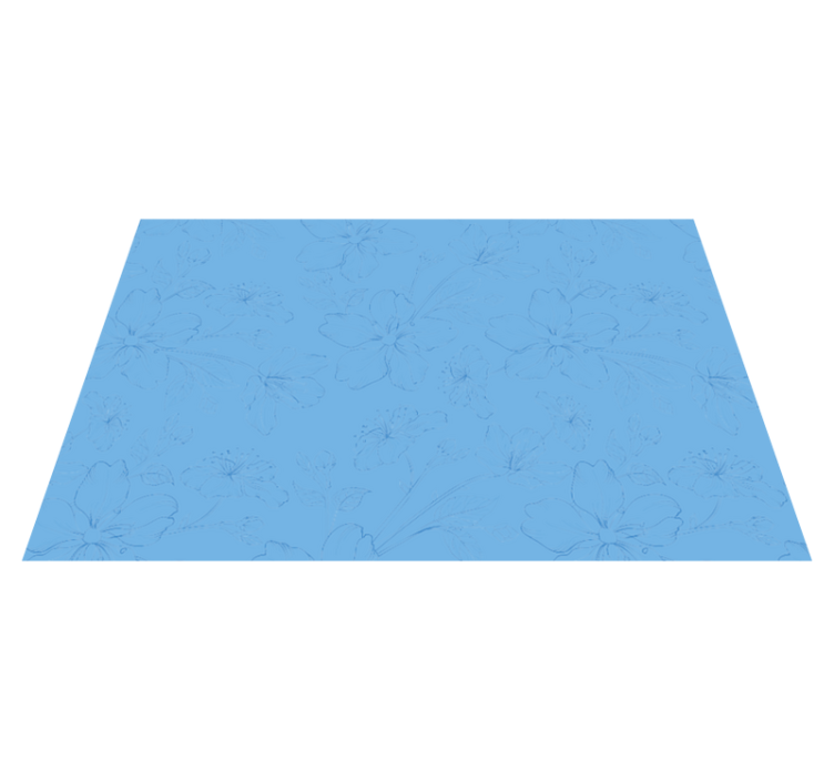 Textured placemats botanical inspired design - TenStickers