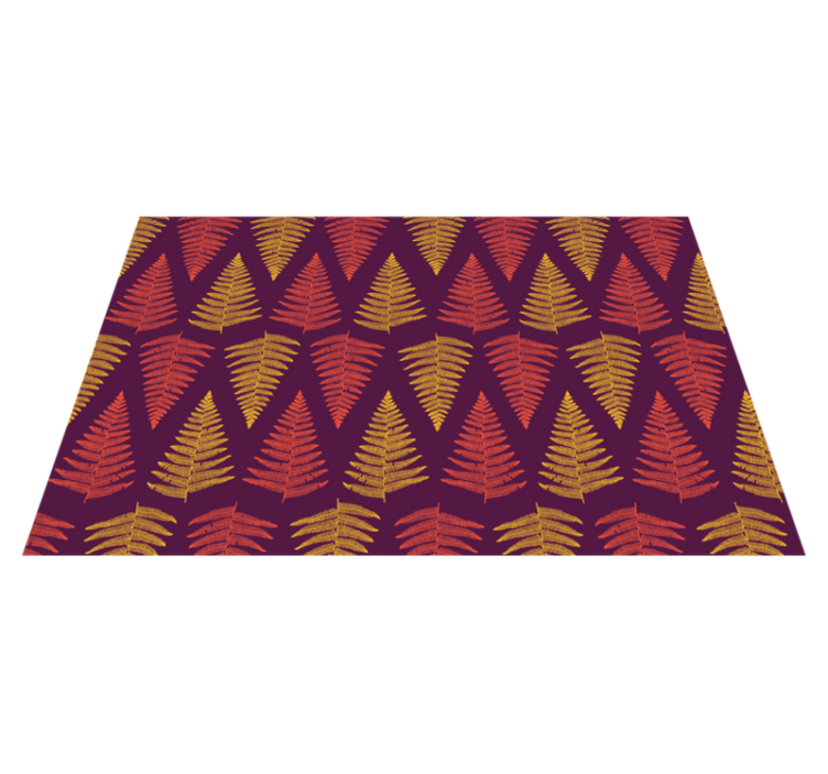 Textured placemats with leafy background design - TenStickers