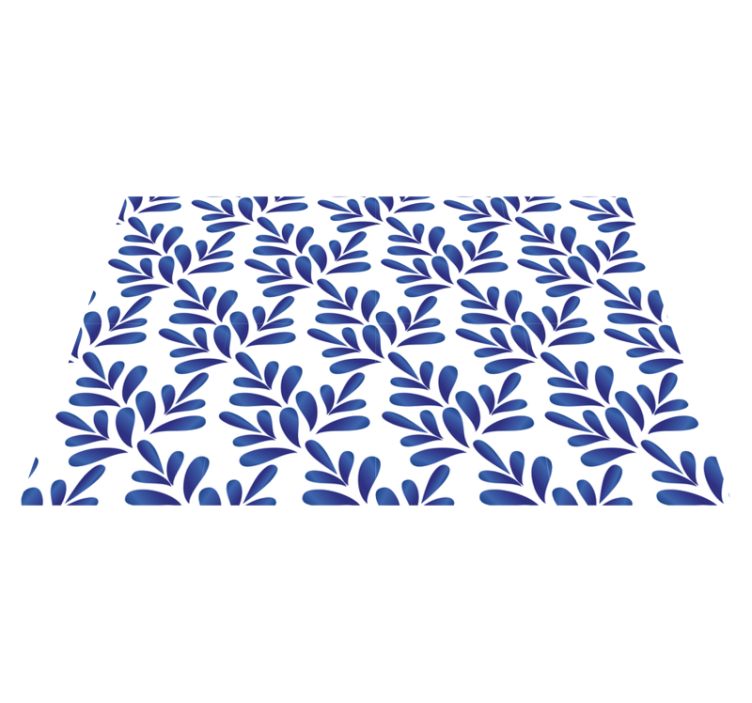 Blue porcelain elegant placemats - TenStickers