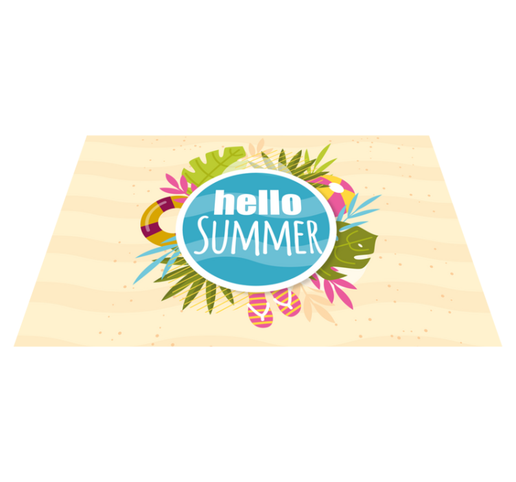 Original placemats hello summer feel - TenStickers