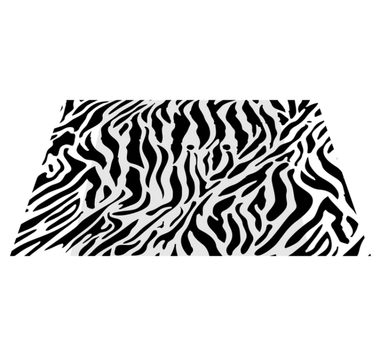 Textured placemats zebra print design - TenStickers