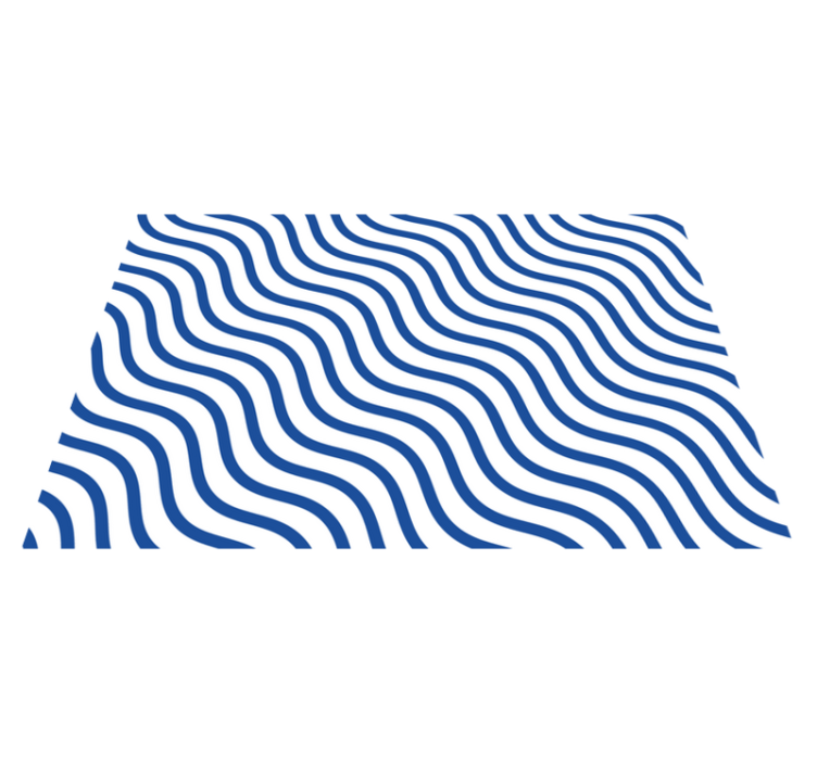 Modern placemats with wavy pattern design - TenStickers