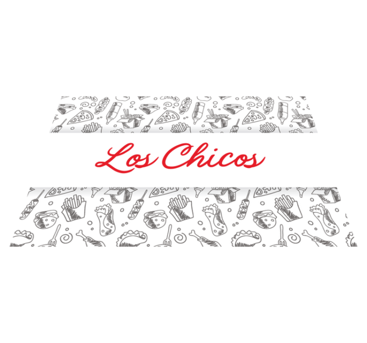 food icons with name restaurant placemats - TenStickers