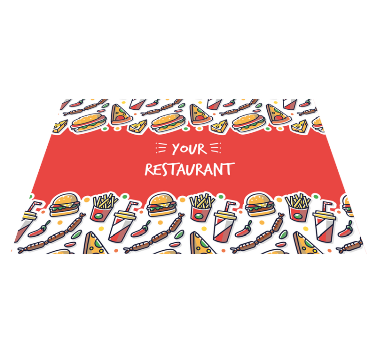 Original placemats featuring culinary art - TenStickers