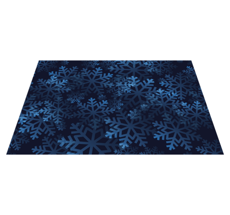 Christmas placemats with snowflake design overlay - TenStickers
