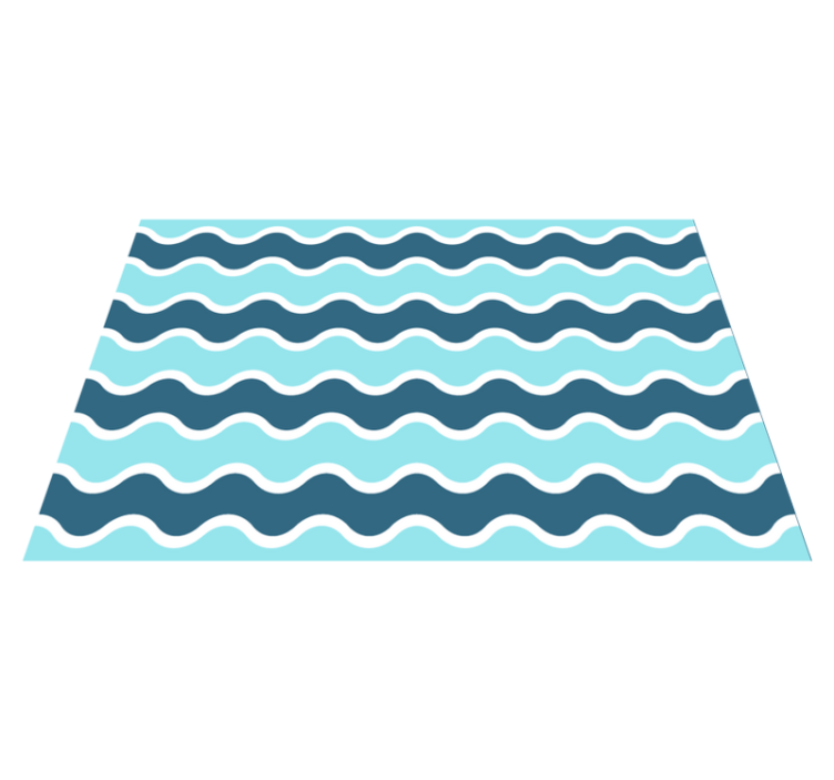 Modern placemats wavy line design - TenStickers