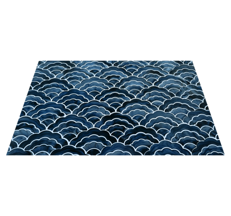 Textured placemats ocean wave design - TenStickers