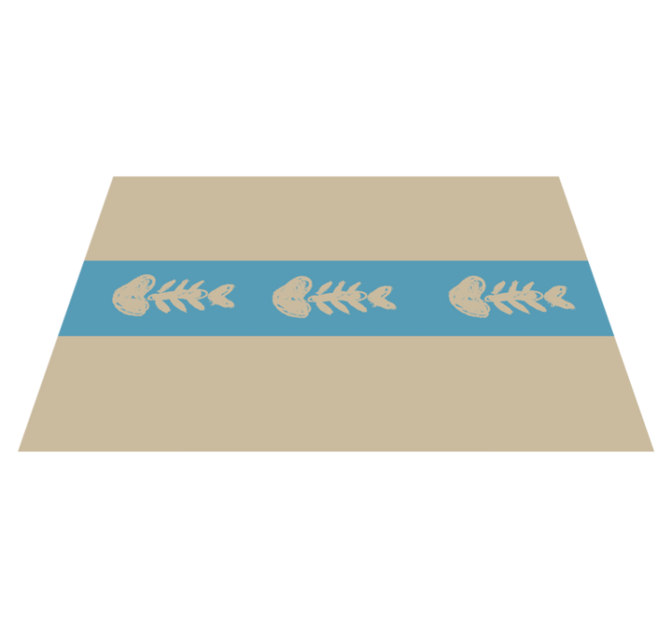 Original placemats with unique fish bone design - TenStickers