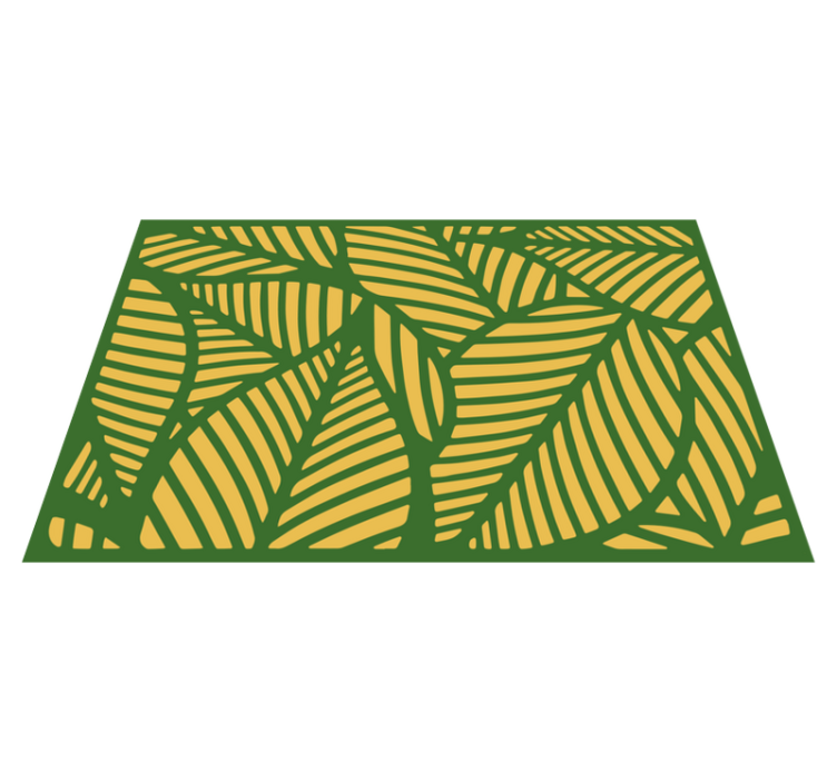 Textured placemats with leaf pattern overlay - TenStickers