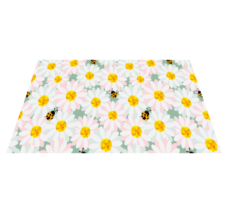 Original placemats bright floral designs - TenStickers