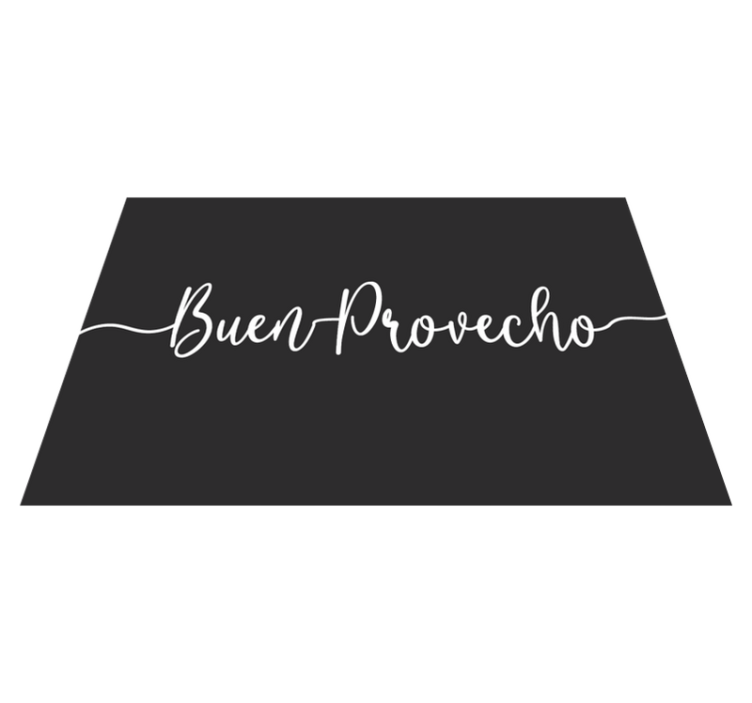 Placemats with quote elegant food affirmation - TenStickers