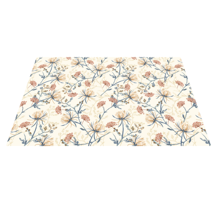 Vintage Flowers set modern placemats - TenStickers