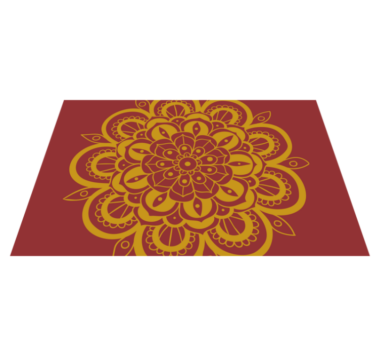 Original placemats with detailed floral design - TenStickers