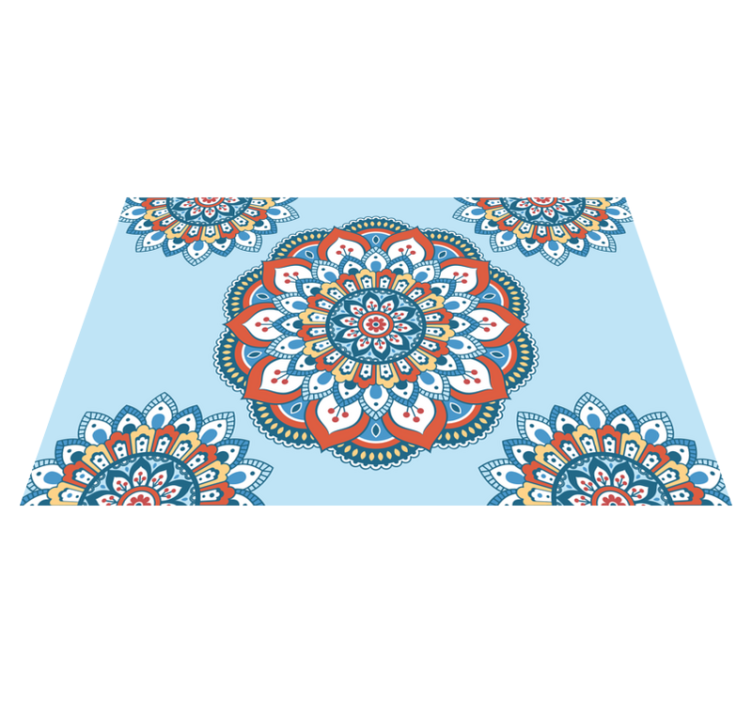 Original placemats vibrant mandala design - TenStickers