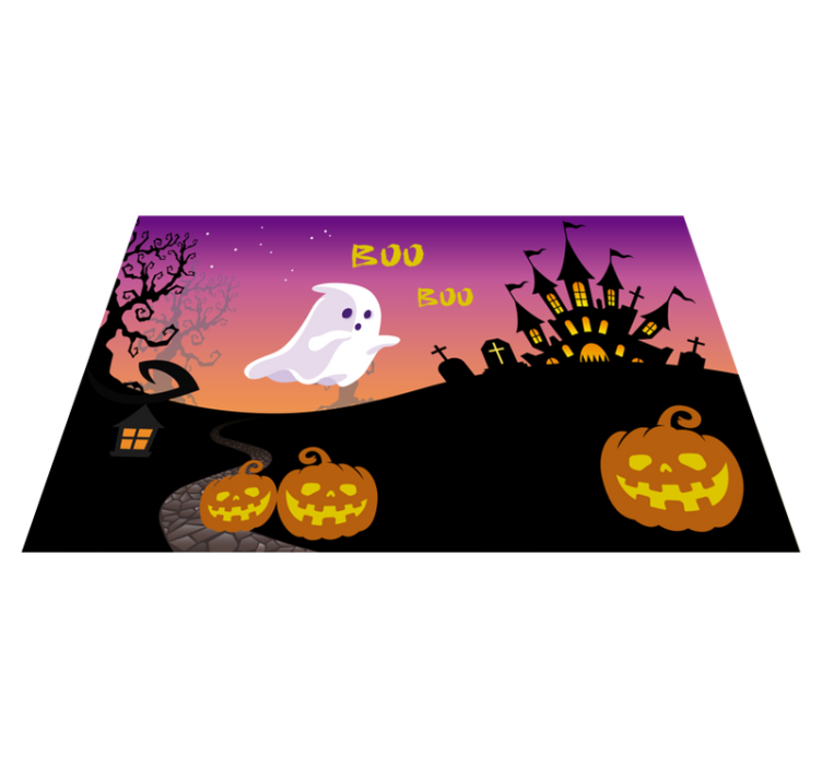 Boo Boo Halloween night Halloween placemats - TenStickers