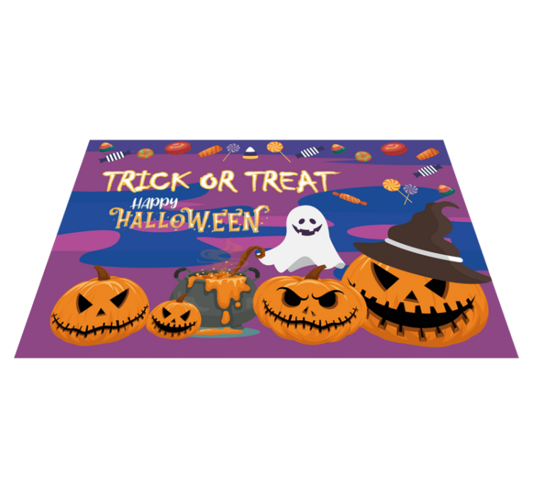 Halloween placemats for trick or treat table - TenStickers
