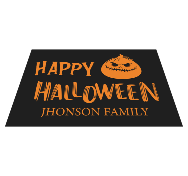 Halloween placemats family greetings for all - TenStickers