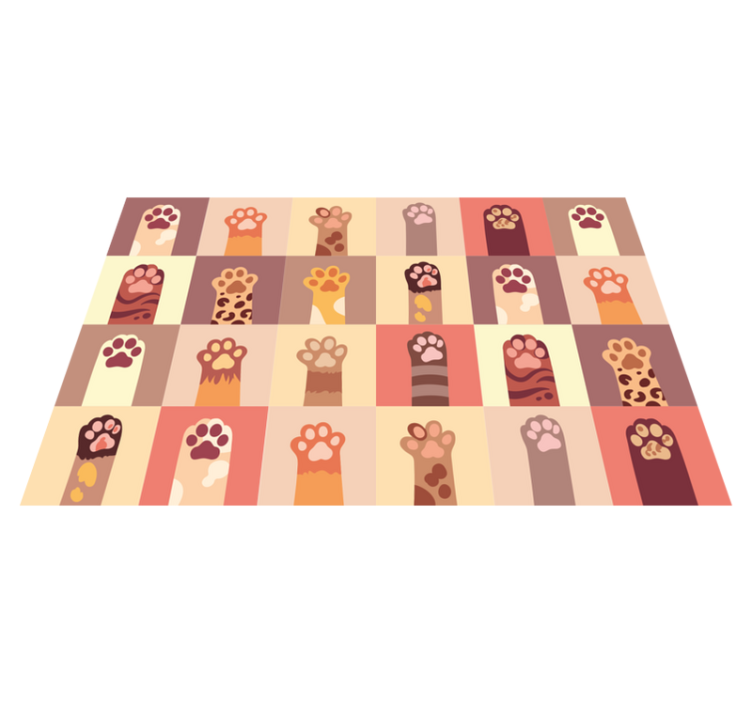 Original placemats paw print design - TenStickers