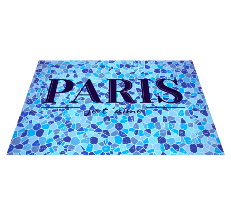 Placemats with quote paris is always a good idea - TenStickers