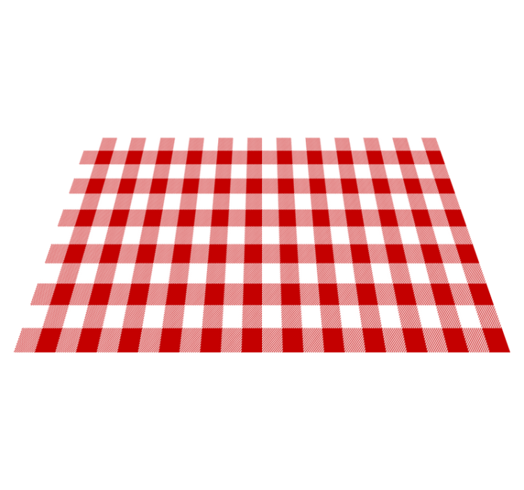 Restaurant placemats traditional checked style - TenStickers
