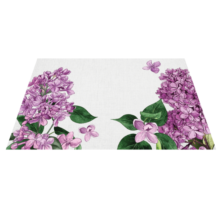 Original placemats lilac floral design - TenStickers