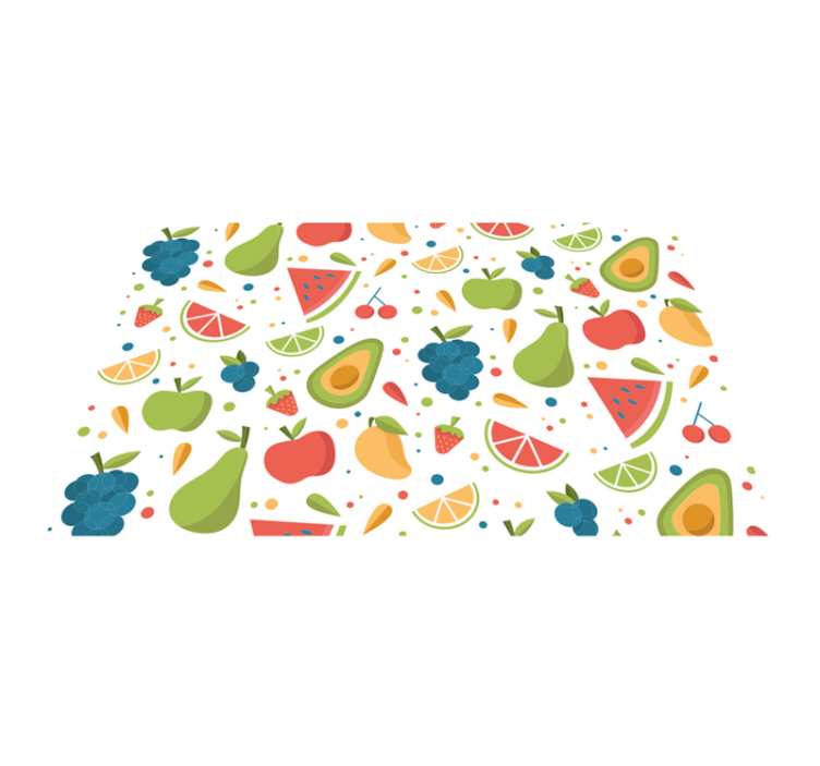 Cartoon fruit pattern original placemats - TenStickers