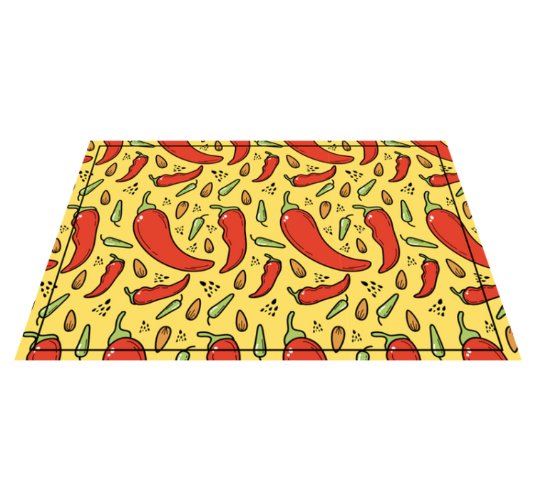 Original placemats chili pepper design - TenStickers