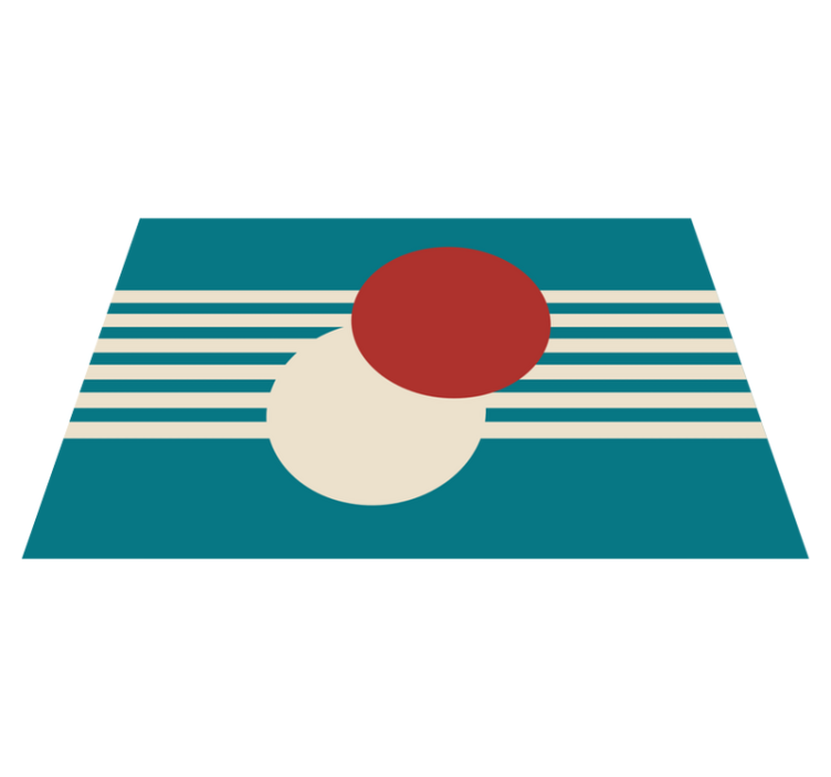 Modern placemats abstract colorful shapes - TenStickers