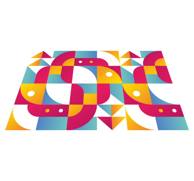 Modern placemats with striking geometric designs - TenStickers