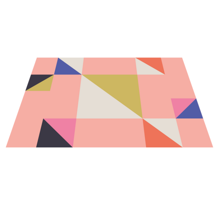 Modern placemats in geometric color blocks - TenStickers