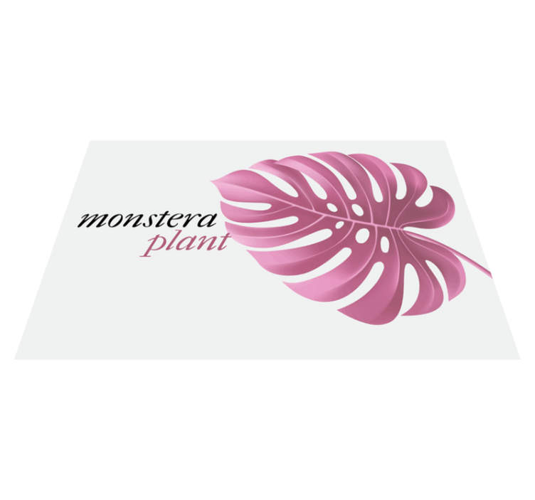 Original placemats monstera leaf design - TenStickers